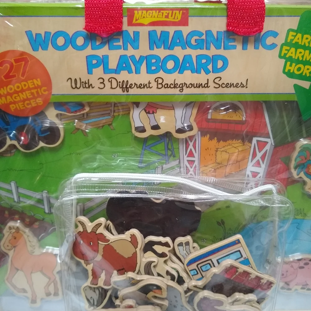 Wooden Magnetic Play Board